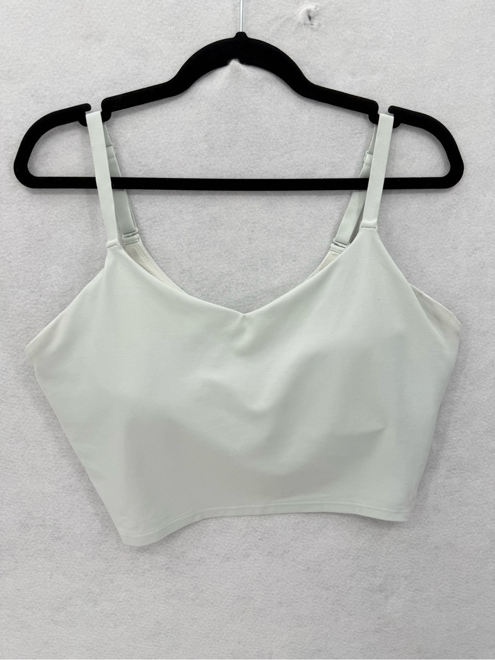 Athleta V-Neck‎ Crop Bra 1X Pale Mint Green